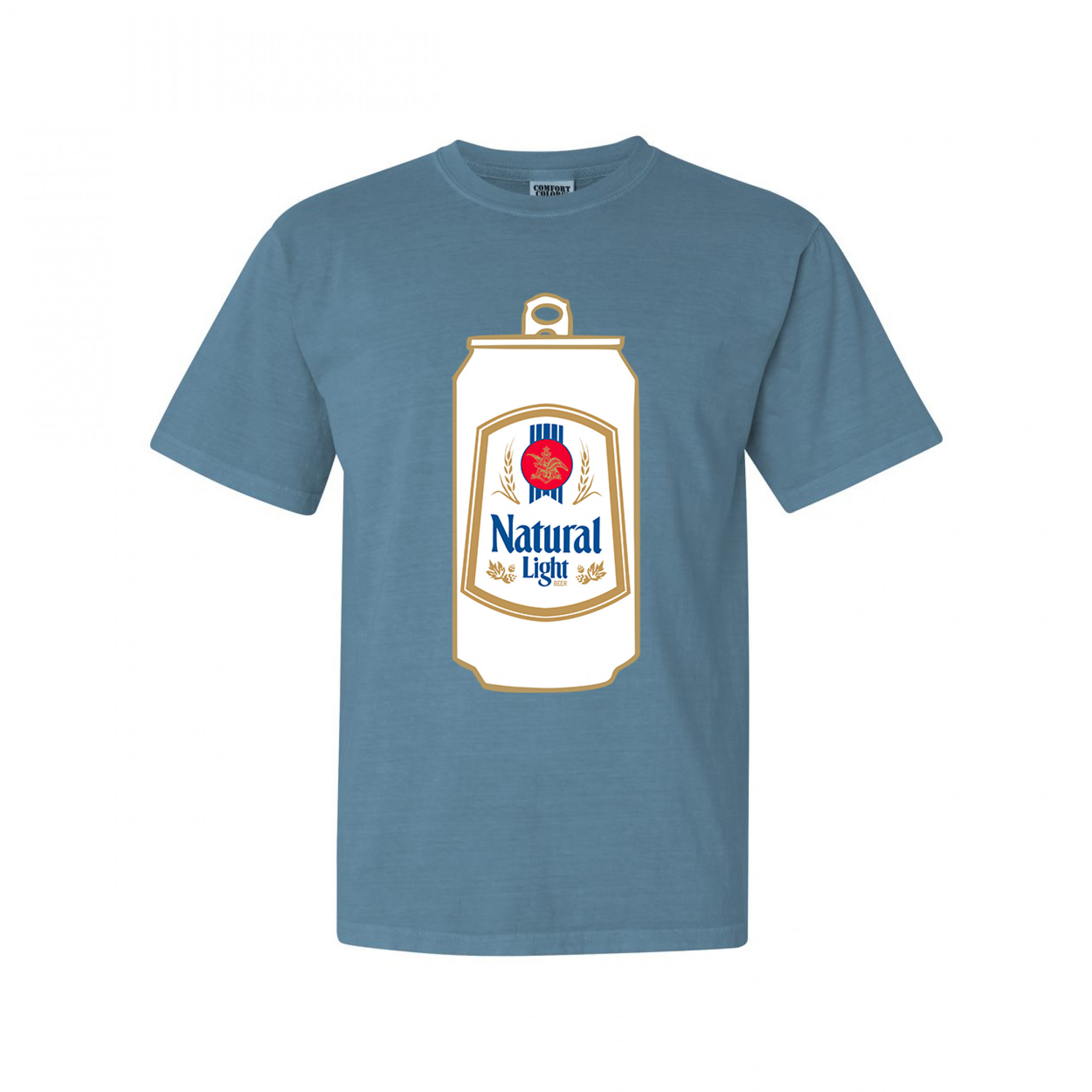 Natural Light Jumbo Vintage Can Blue T-Shirt